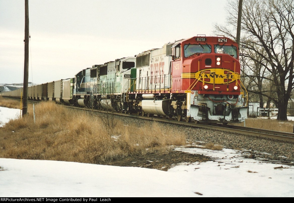 Loaded coal train rolls east near the yard entrance
